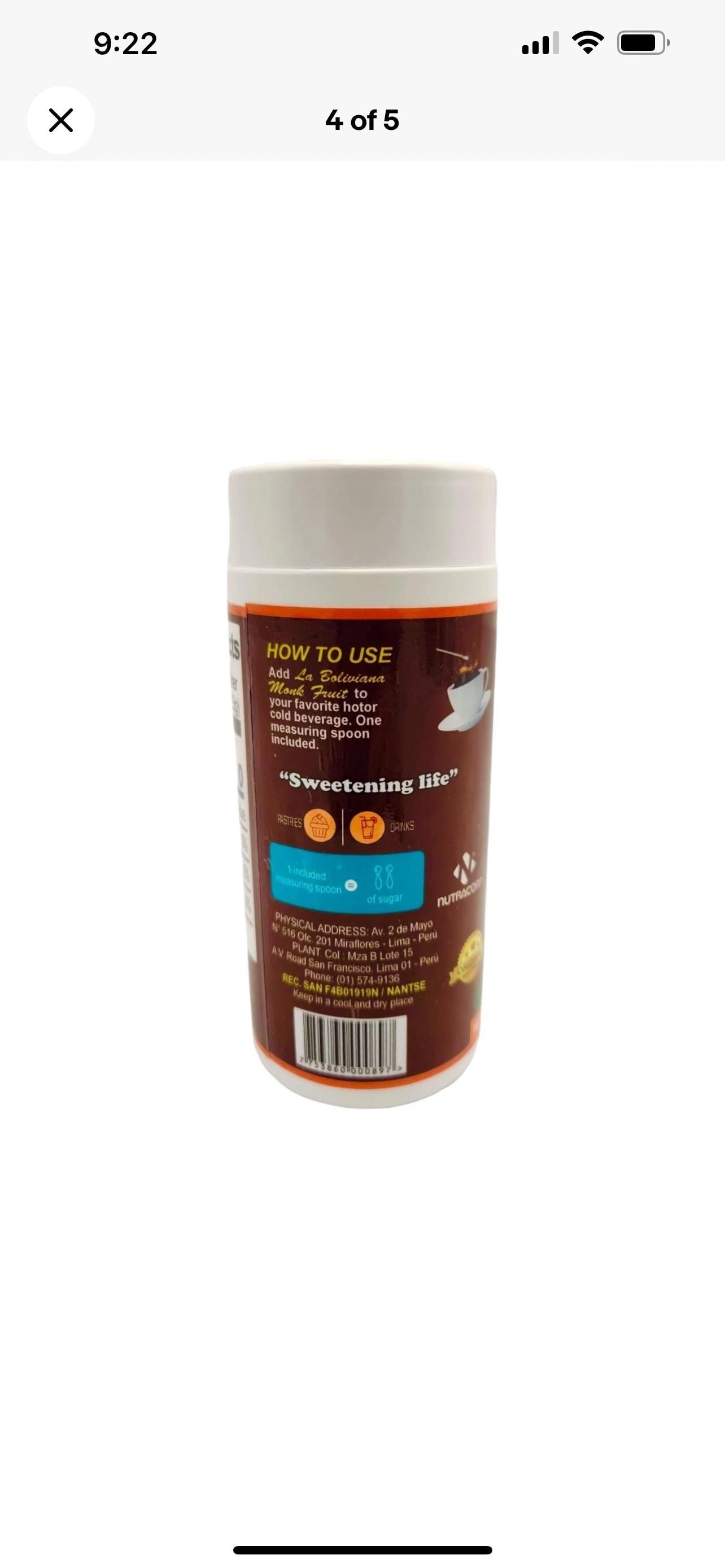 Monk Fruit La Boliviana Sweetener | 150 g net weight “FRUTO DEL MONJE” from Peru